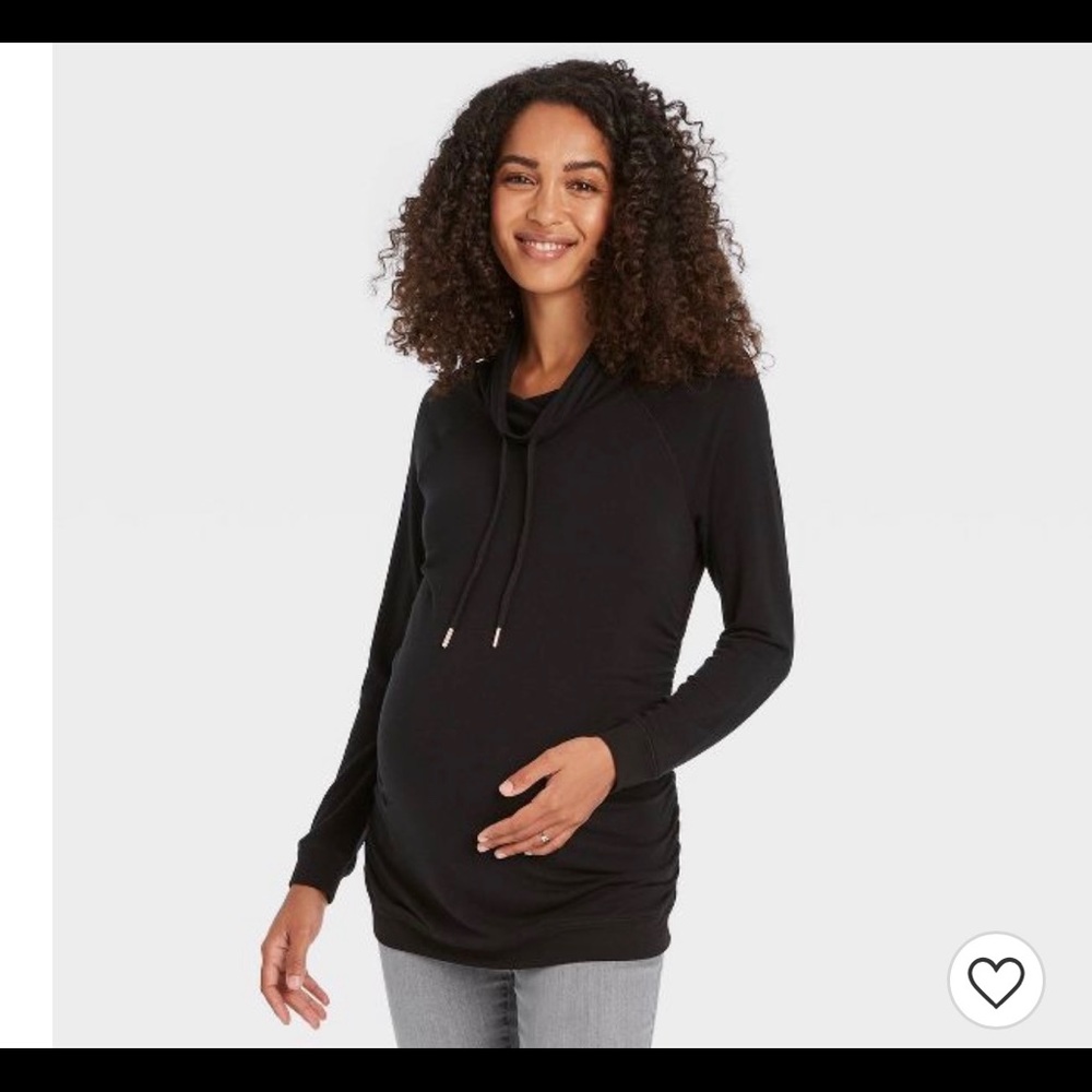 2 Isabel Maternity sweatshirts (black & grey ) maternity lot